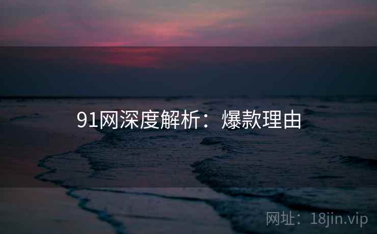 91网深度解析：爆款理由